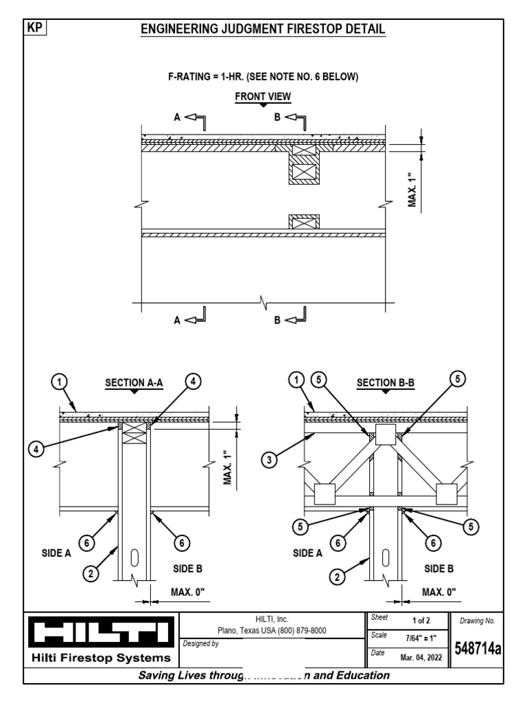 Example Rated Fire Partition | PDF | Architectural Design | Architecture