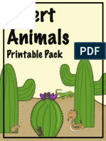 Desert Animals Printable Pack KGW