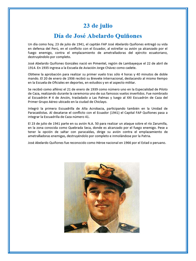 Portada de un documento PDF sobre el Día de Jos\u00e9 Abelardo Qui\u00f1ones