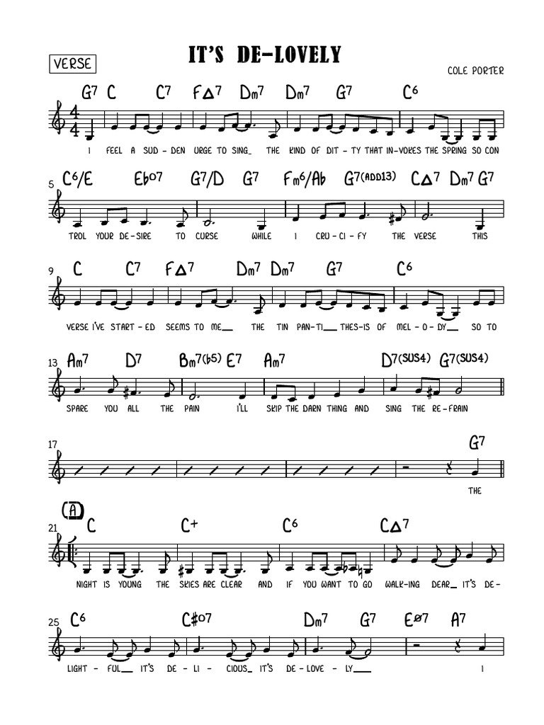 It's De-Lovely - Full Score | PDF