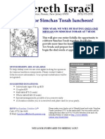 Simchas Torah Luncheon 5772