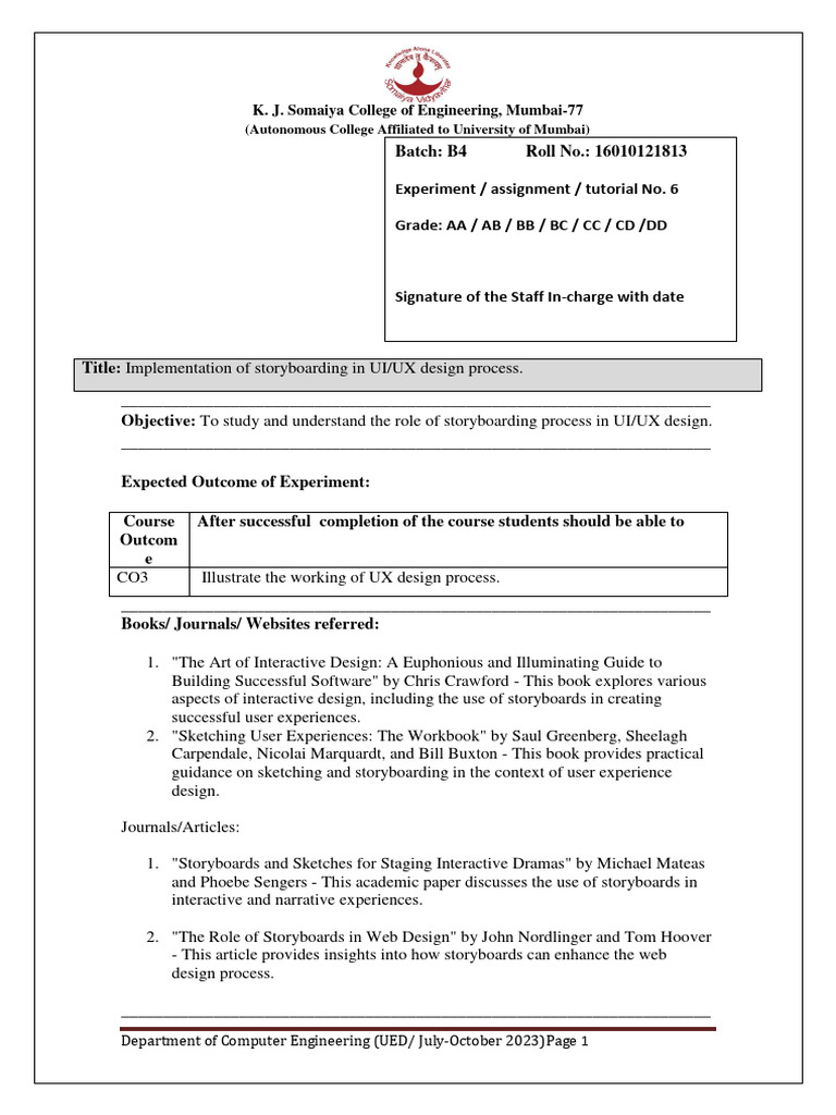Storyboarding in UI/UX Design Process | PDF | Usability | Information ...
