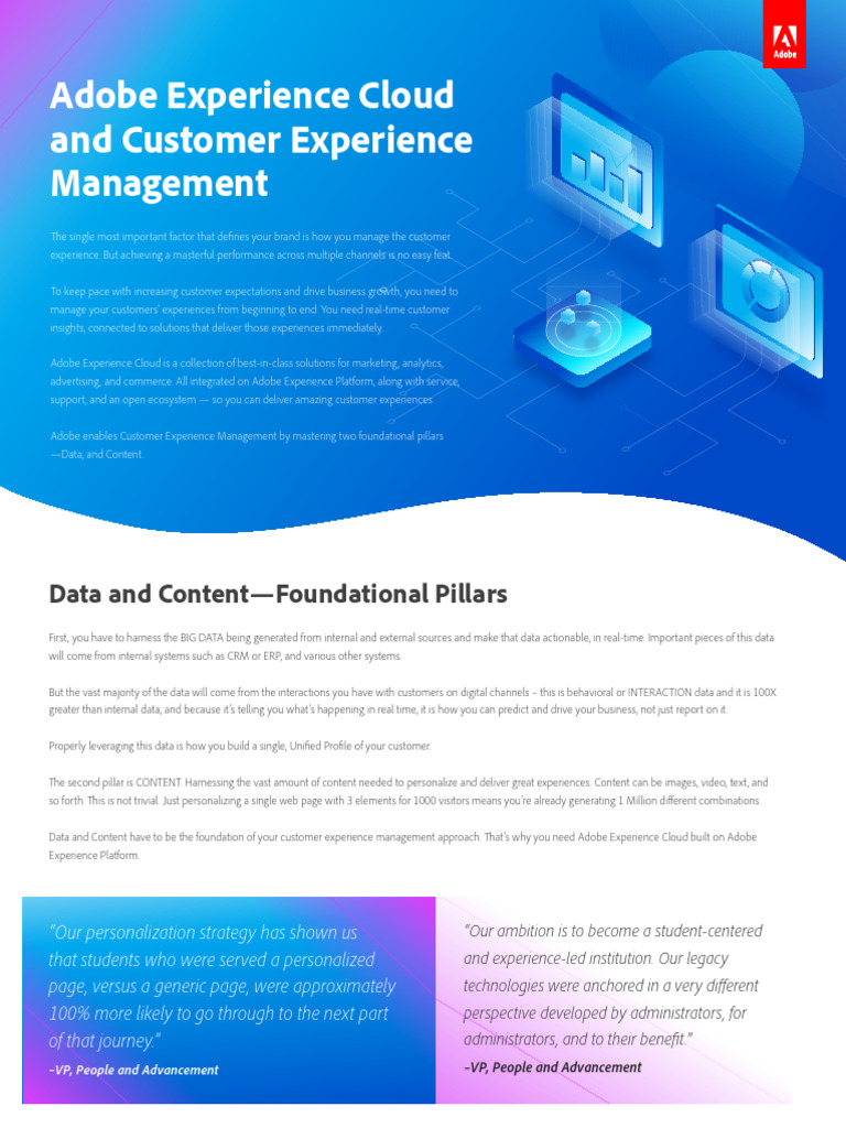 Adobe Experience Cloud CXM | PDF | Analytics | Marketing