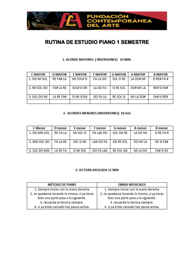 Acordes y escalas para piano en Re | PDF | Acorde (Música) | Escala ...