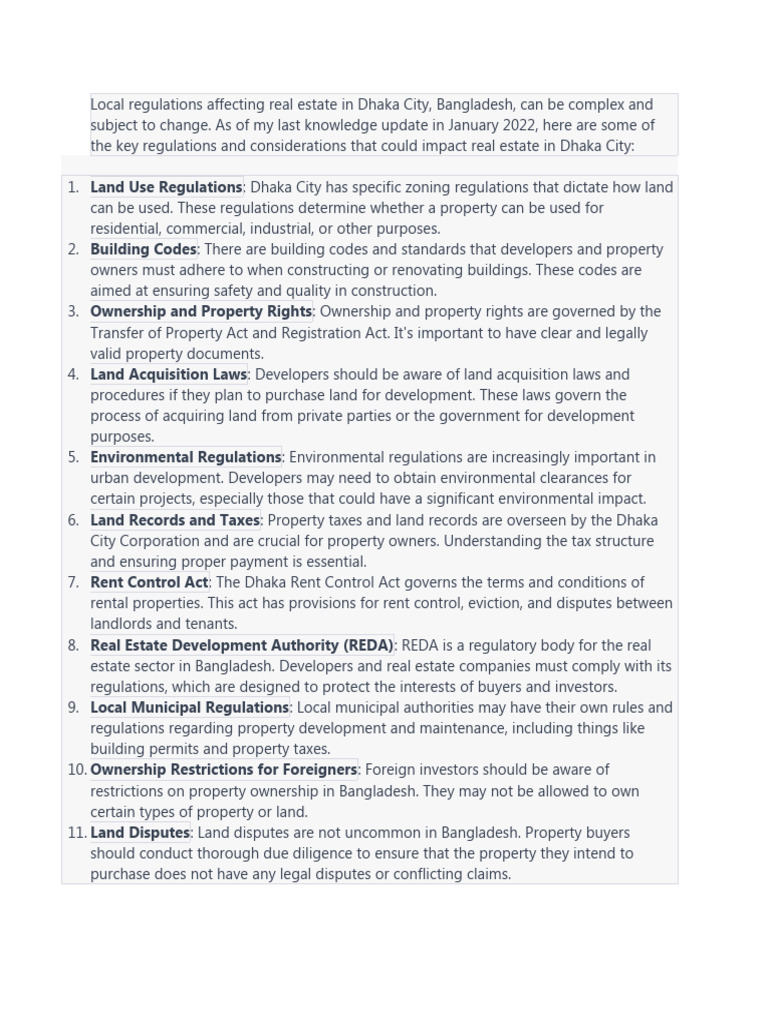 Local Regulations Affecting Real Estate PDF Property Ownership