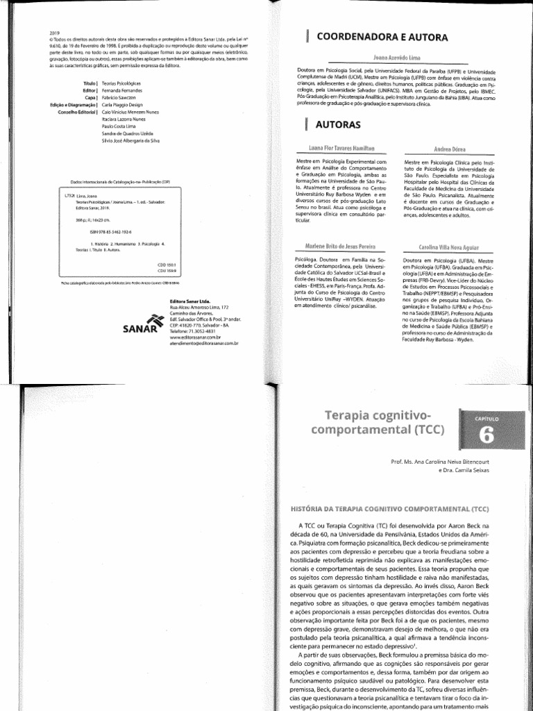 Terapia Cognitivo Comportamental Pdf