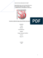 Signos Clínicos para Diagnóstico de Apendicitis