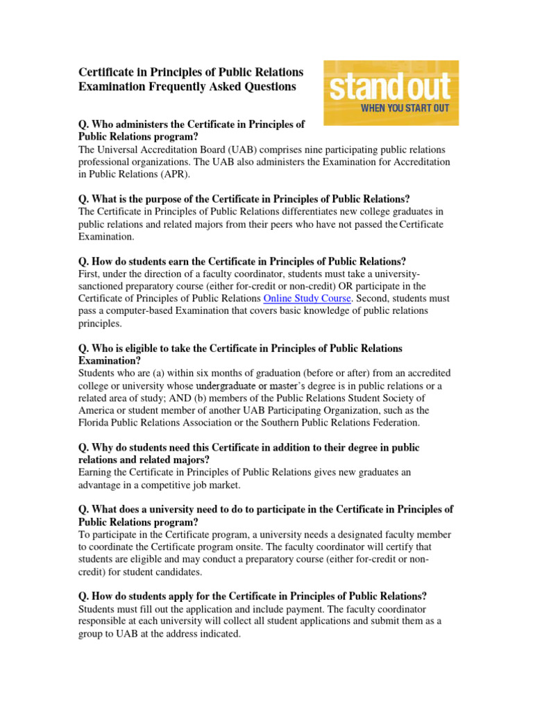 Certificate Principles PR FAQ PDF Career Growth Certificate Principles PR FAQ PDF Career Growth