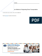 Research On Optimization Method of Originating Direct Transportation OrganizationIOP Conference Series Earth and Environmental Science