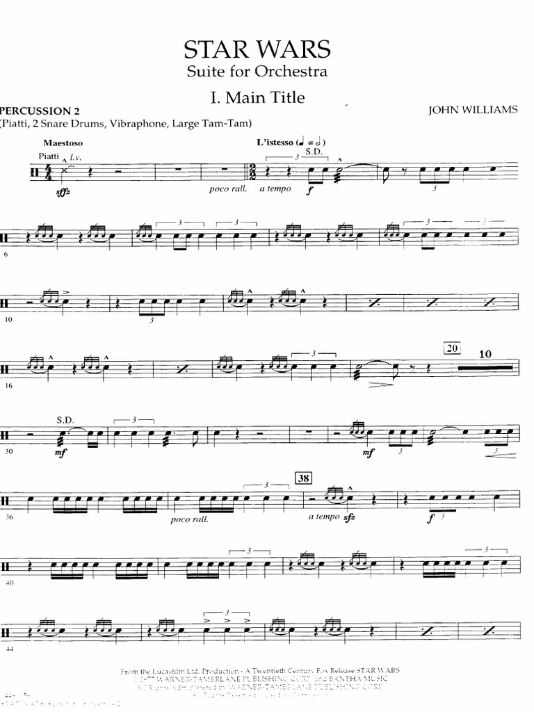 Hal Leonard Star Wars Suite for Orchestra - John Williams