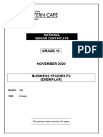 Bus Studies p2 Gr10 QP Nov2020 English