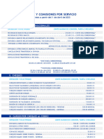 Tarifario Mercantil Banco 1 de Abril de 2023