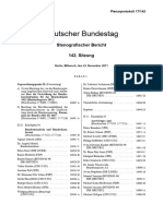 Deutscher Bundestag: Stenografischer Bericht 142. Sitzung