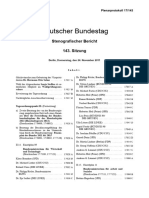 Deutscher Bundestag: Stenografischer Bericht 143. Sitzung