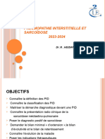 Pneumopathie Interstitielle Et Sarcoïdose 2023-02024