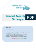 3 - General Anaesthesia Technique