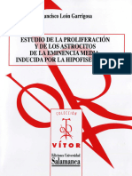 Estudio de La Proliferación Y de Los As Trocitos de La Eminencia Media, Inducida Por La Hipofisectomia