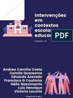 Intervenções em Contextos Escolares e Educacionais: Entrevista - N1