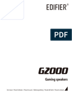 EDIFIER G2000 - Wireless Gaming Speakers Manual