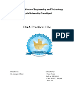 DAA Practical File
