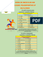 Fixture Quinta Fecha