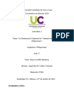 Obligaciones Reporte de Lectura