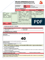 Sesión 212 - Mat - Representamos Los Numeros Hasta El 40