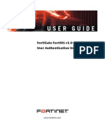FortiGate User Authentication User Guide 01-30005-0347-20071005