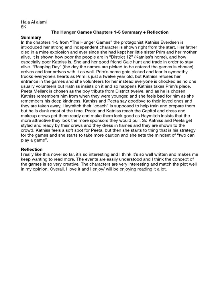 the-hunger-games-summary-pdf