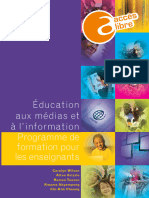 Éducat Ion Aux Médias Et À L'inf Ormat Ion Programme de Formation Pour Les Enseignants