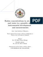 Radon Concentrations in Air Soil and Wat