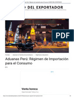 Aduanas Perú - Régimen de Importación para El Consumo - DIARIO DEL EXPORTADOR