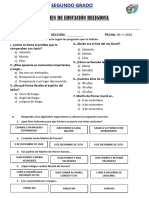 EXAMEN DE RELIGIÓN 06 de Noviembre