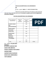 Declaration de Souscriptions Et de Versement Jardin D'eden