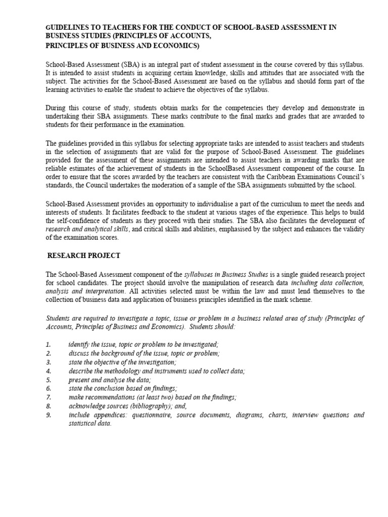 New Business SBA Guidelines.. PDF Educational Assessment Teachers