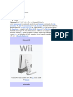 Idioma Descargar en PDF Vigilar Editar: Nintendo Wii (