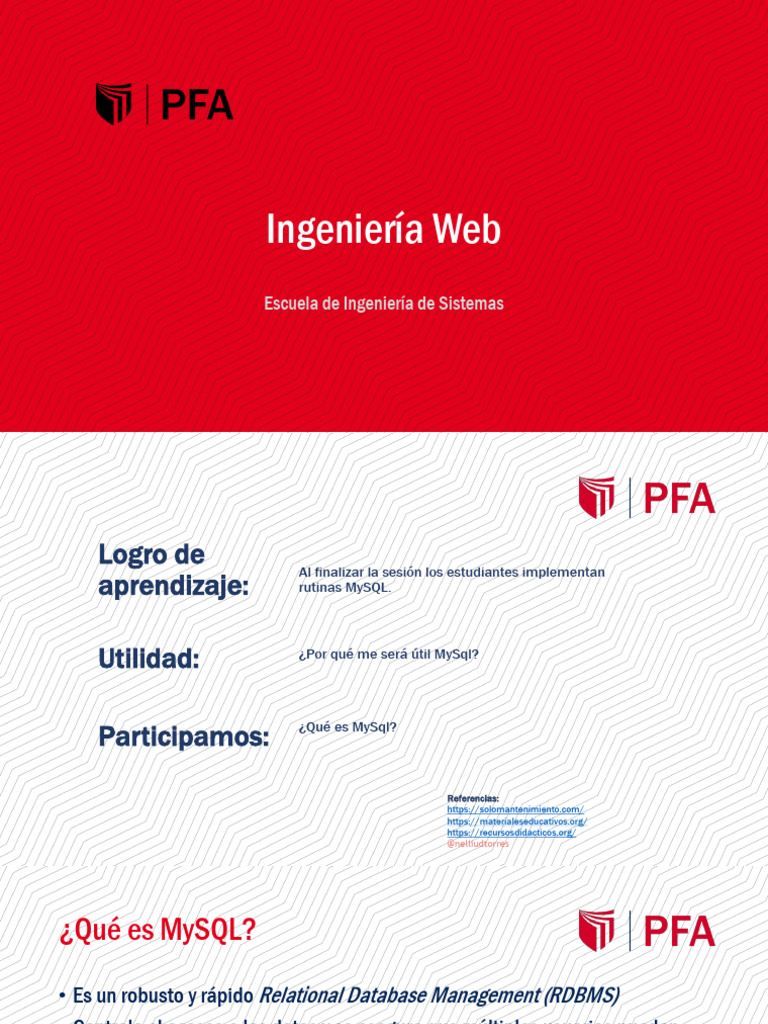 Sesión 11 A - MySQL | PDF | Mi sql | Bases de datos