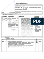 Sesion de Aprendizaje 23 de Octubre Comunicacion