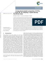 Improving Photocatalytic Properties of SrTiO3 Through SB, NB Doping DFT