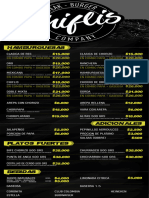 Menu Chiflis Company Noviembre 2022