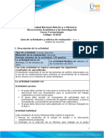 Guía de Actividades y Rúbrica de Evaluación - Unidad 3 - Fase 4 - Análisis de Situación