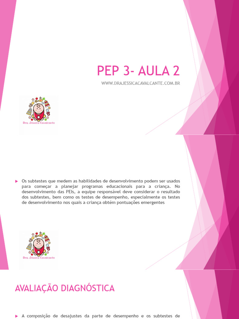 Pep 3 - Aula 2 | PDF | Espectro do autismo