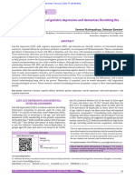 The Complex Conundrum of Geriatric Depression and Dementias - Revisiting The Clinical Ambiguity