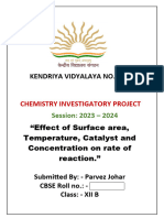 Chemistry Investigatory Project SEQUENCE To Arrange The Papers in The File-1