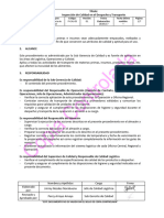 P-CAL-05 V01 Inspección de Calidad en El Despacho y Transporte