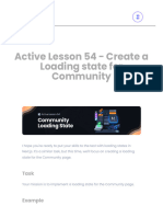 Active Lesson 54 - Create A Loading State For Community