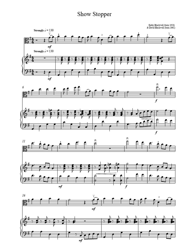 Show Stopper Viola_Piano PDF