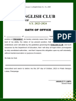 Club Oath of Office 2023