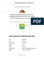 Plan Proyecto de Producción de Textos 2018