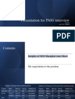 Presentation For PAIG Interview